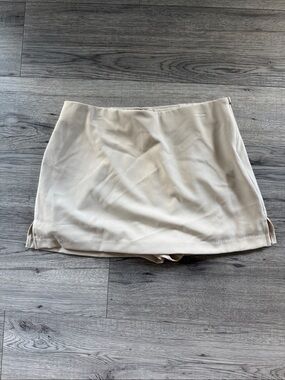 SO Cream Mini Skort with Hidden Zip